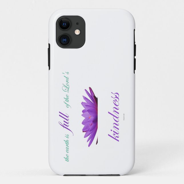 Coques Case-Mate iPhone psaume 33 bonté au lotus pourpre (Dos)