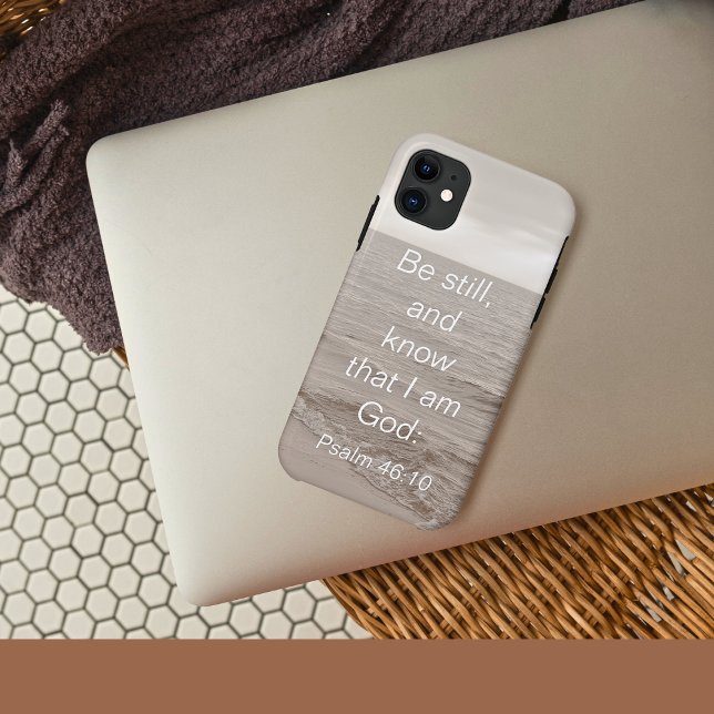 Coques Case-Mate iPhone Psaume 46 Soyez Toujours Et Sachez Que Je Suis Die (Ocean Be Still Bible Verse Phone Case)