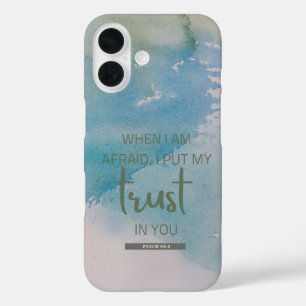 Coque Pour iPhone 16 Psaume aquarelle 56:3