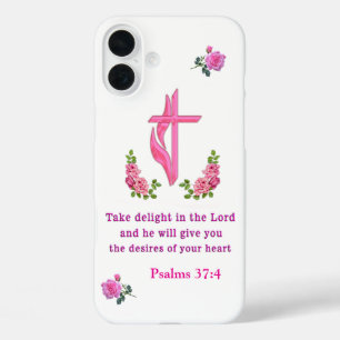 Coque Pour iPhone 16 Plus Psaumes 37:4