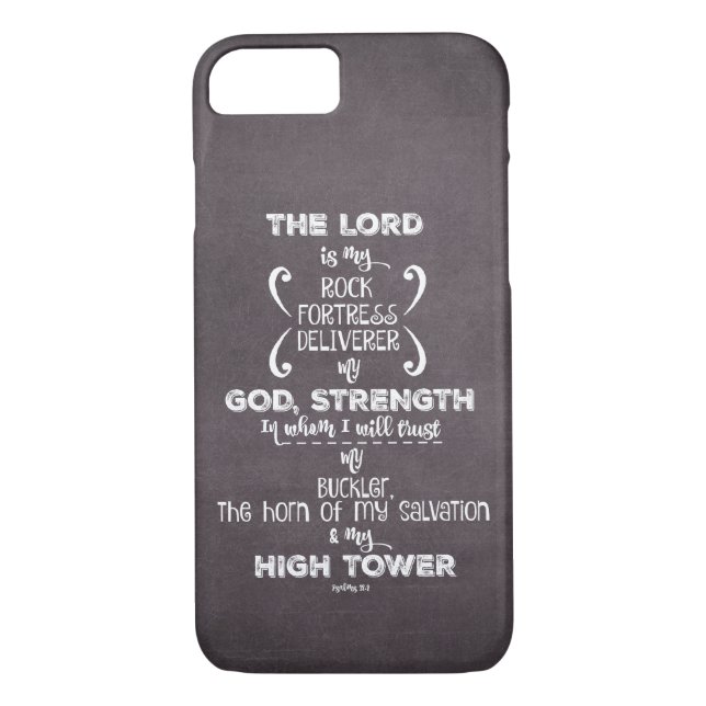 Coques Case-Mate iPhone Psaumes Bible Verse (Dos)