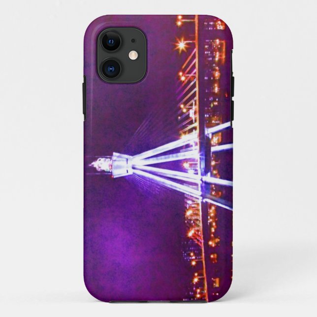 Coques Case-Mate iPhone 🌌 🌉 🌙 Psychedelic City Nightscape Fabrique (Dos)