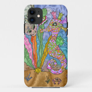 Coque Case-Mate iPhone Psychedelic Seahorse Sea Turtle Art