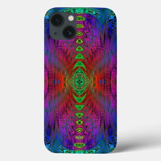 Coques Case-Mate iPhone Psychedelic Time Warp par SD. Kelley (Verso)