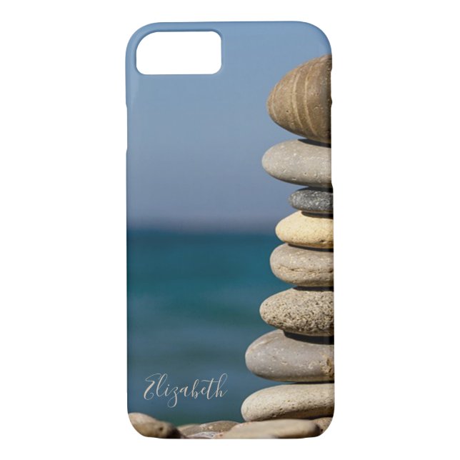 Coques Case-Mate iPhone Psychologue Thérapeutique Zen Stones, Yoga (Dos)