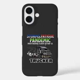 Coque Pour iPhone 16 Puissance de la route de vitesse du camion noir Co