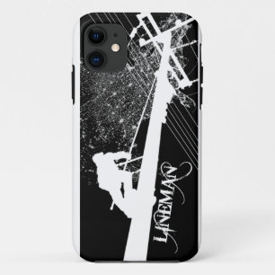 Coque iPhone 11 Puissance de monteur de lignes il cas haut de
