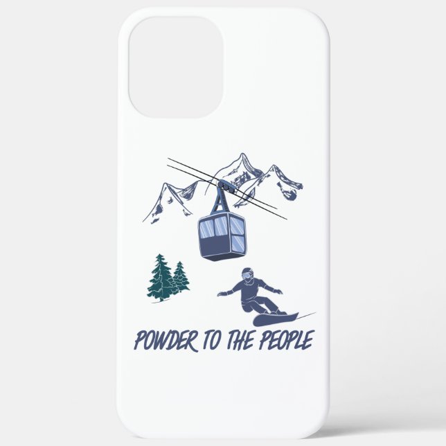 Coques Case-Mate iPhone Puissance du snowboard pour le peuple Station de s (Verso)