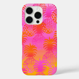 Coque iPhone 16 Pro Pukana Hawaiian Ananas Sunset Blend Rose