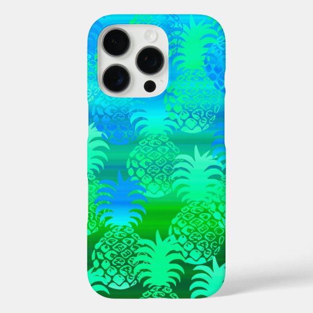 Coques Case-Mate iPhone Pukana Hawaiian Pineappa Sunset Blend Lime (Verso)