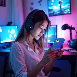 Coque Pour iPhone 16 Pulse Prism - Vaporwave Vibe Gradient