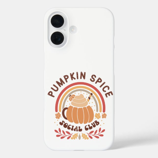 Coques Case-Mate iPhone Pumpkin Spice Social Club – Cute Fall PSL  (Verso)