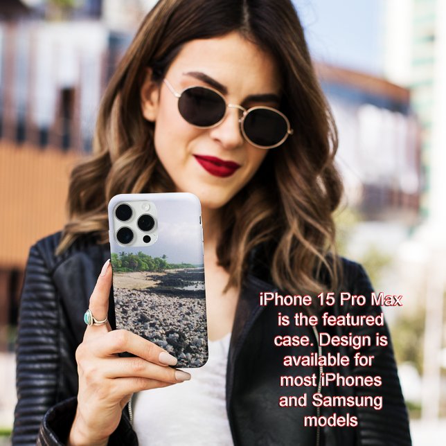 Coques Case-Mate iPhone PunaluGu Plage de sable noir Hawaii Big Island (Black Sand Beach in Hawaii Case-Mate iPhone Case)