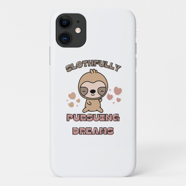 Coques Case-Mate iPhone Punition d'animal de paresse mignon (Dos)