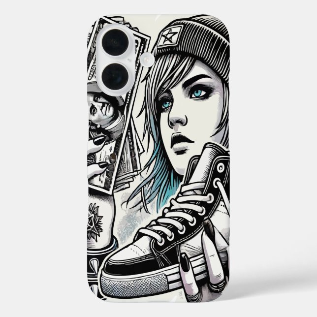 Coques Case-Mate iPhone Punk Girl stylish (Verso)