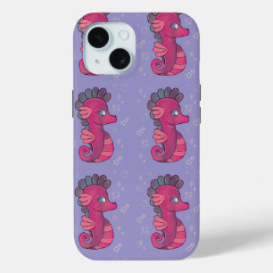 Coque Case-Mate iPhone Punky Seahorse Hippocampe Rose Mignon