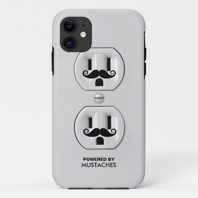 Coques Case-Mate iPhone Pupitre de Mustache Funny personnalisé (Dos)