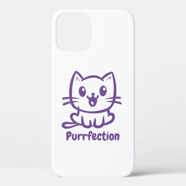 Coques Case-Mate iPhone Purfection, Très Mignonne Chat Anime (Verso)
