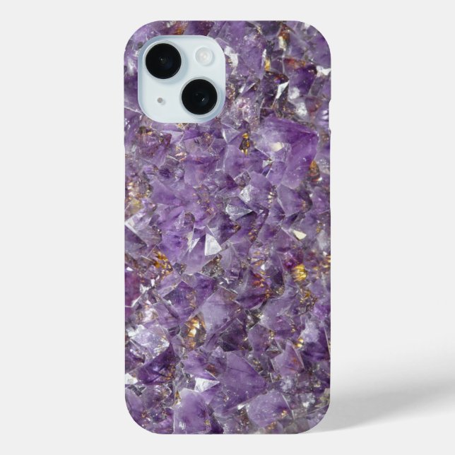Coques Case-Mate iPhone Purple Amethyst Gemstone Personnalisé (Verso)