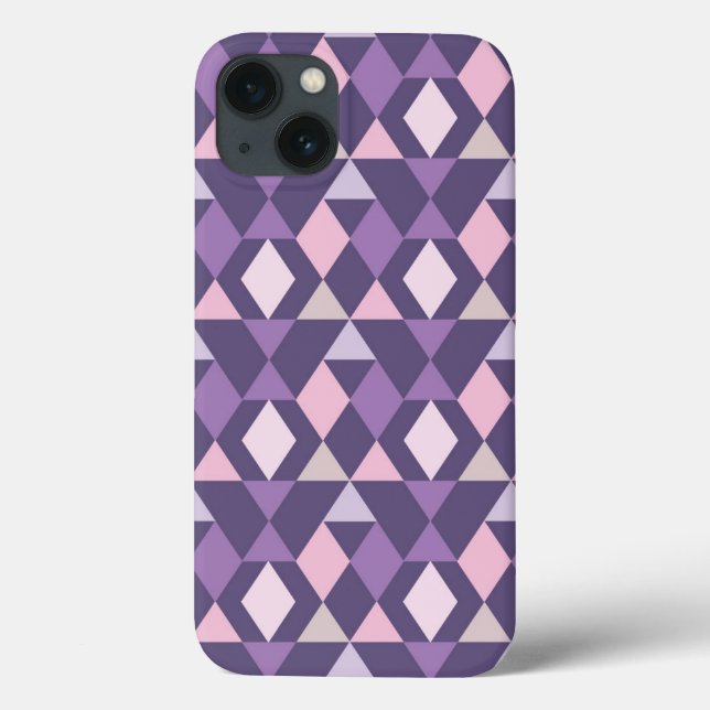 Coques Case-Mate iPhone Purple Arabic Geometric Pattern (Verso)