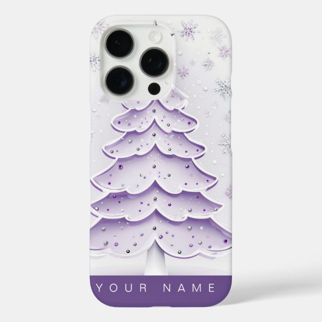 Coques Case-Mate iPhone Purple Christmas (Verso)