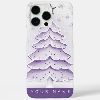 Coque iPhone 16 Pro Max Purple Christmas