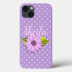Case-Mate iPhone Case Purple Daisy Floral Custom