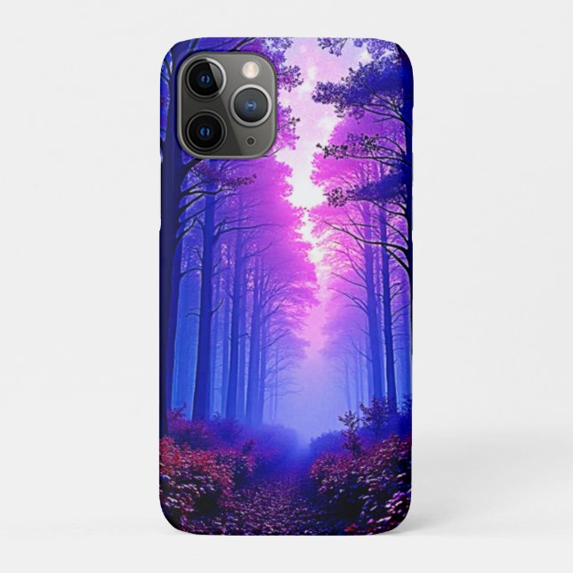 Coques Case-Mate iPhone Purple Dusk Woods: Surreal Art (Dos)