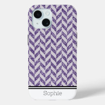 Purple Herringbone personnalisé Samsung