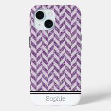 Purple Herringbone personnalisé Samsung
