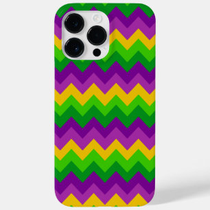COQUE Case-Mate iPhone PURPLE JAUNE MARDI GRAS ZIG ZAG STRIPES