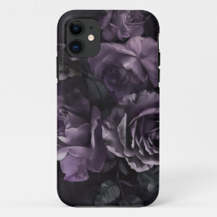 Case-Mate iPhone Case Purple Lavender Moody Rose Floral Goth