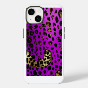 Coque Case-Mate iPhone Purple Leopard Parties scintillant iPhone Mate Coq
