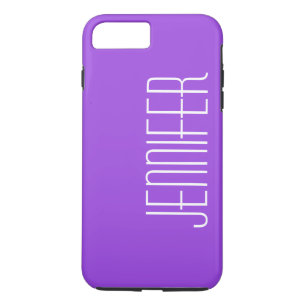 Etui iPhone Case-Mate Purple moderne, Simple Minimaliste, Nom Jumbo