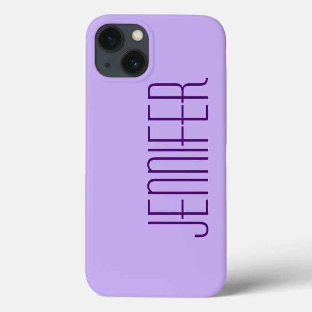Coques Case-Mate iPhone Purple, Nom Jumbo Personnalisé, Sturdy (Verso)