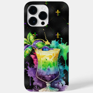 COQUE Case-Mate iPhone PURPLE OR VERT MARDI GRAS BOISSONS FESTIVES