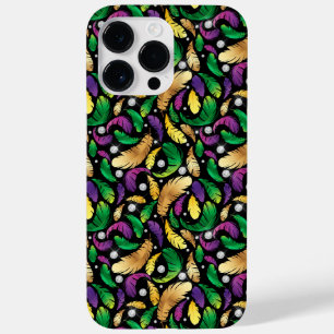 COQUE Case-Mate iPhone PURPLE OR VERT MARDI GRAS FEATHERS