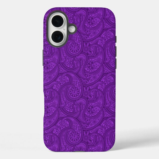 Coques Case-Mate iPhone Purple Paisley (Verso)