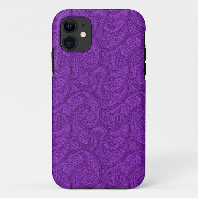 Coques Case-Mate iPhone Purple Paisley (Dos)