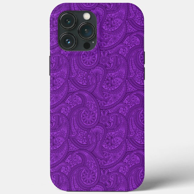 Coques Case-Mate iPhone Purple Paisley (Verso)