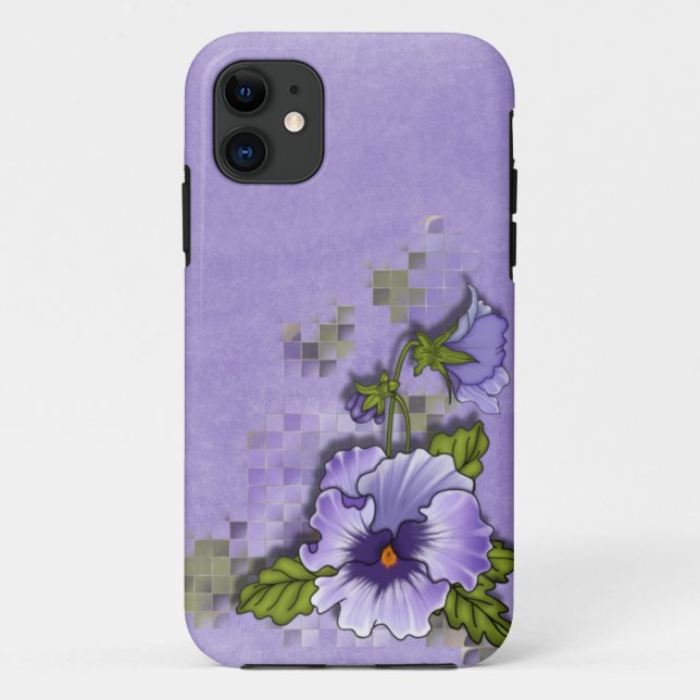 Coques Case-Mate iPhone Purple Pansy (Dos)