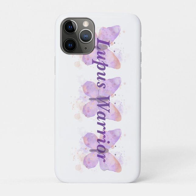 Coques Case-Mate iPhone Purple papillon Lupus guerrier (Dos)
