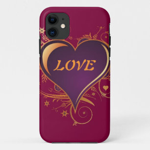 Etui iPhone Case-Mate Purple Passion Coeur Valentine PHone Cas
