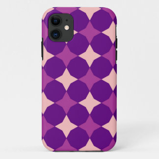 Coque Case-Mate iPhone Purple rétro, Cercles roses Abstraits