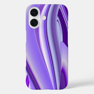 Coque Pour iPhone 16 Purple Snow Dream, Imaginaire Abstrait Rainbow-Art
