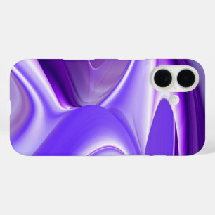 Coque Pour iPhone 16 Purple Snow Dream, Imaginaire Abstrait Rainbow-Art