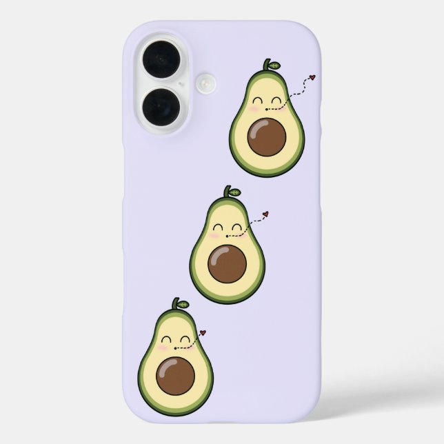 Coques Case-Mate iPhone Purple Sweet Avocado Kiss (Verso)