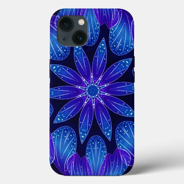 Coques Case-Mate iPhone Purple & Teal Petals Mandala (Verso)