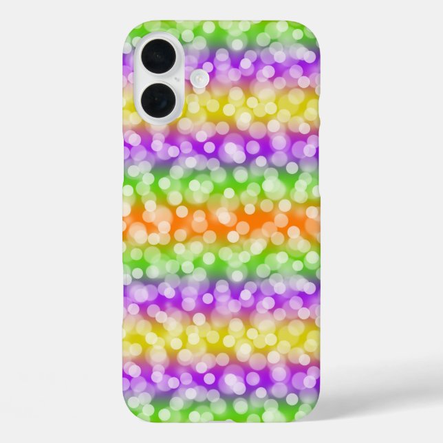 COQUES Case-Mate iPhone PURPLE VERT ORANGE HALLOWEEN NOIR STRIPES (Verso)