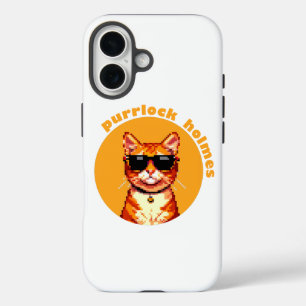 Coque Pour iPhone 16 Purrlock Holmes Cat iPhonecase